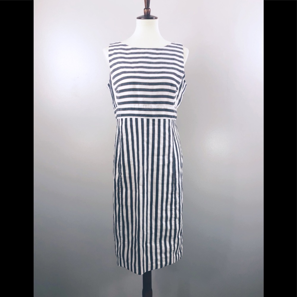 3 for$30: ANN TAYLOR Sleeveless Sheath Linen Dress - size 10